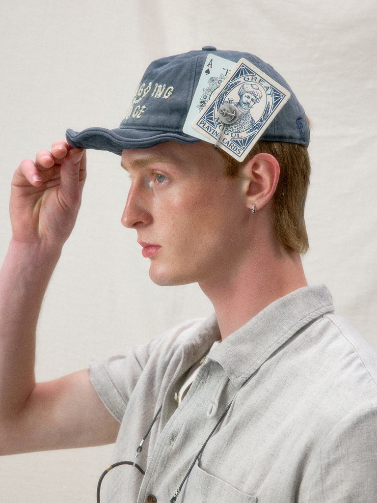 "Arctic Explorer" Sailor Map Sun-Faded Flip Brim Cap