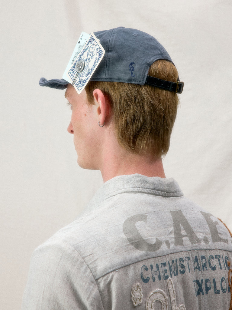 "Arctic Explorer" Sailor Map Sun-Faded Flip Brim Cap