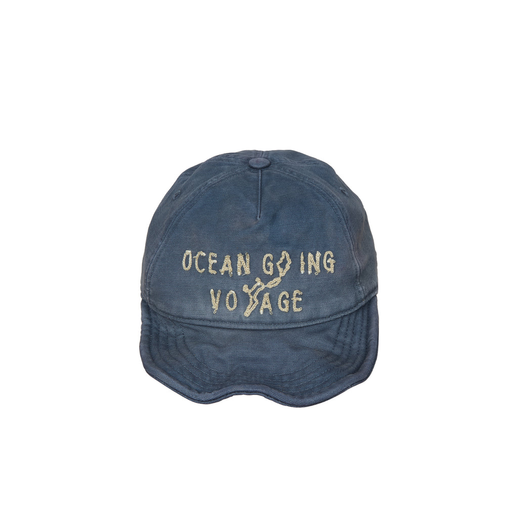 "Arctic Explorer" Sailor Map Sun-Faded Flip Brim Cap