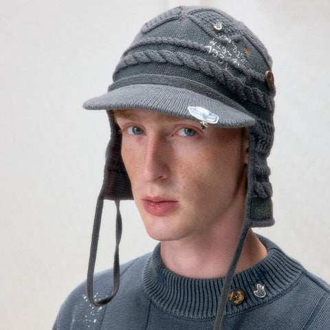 "Arctic Explorer" Old Sailor Faded Wool Flight Cap