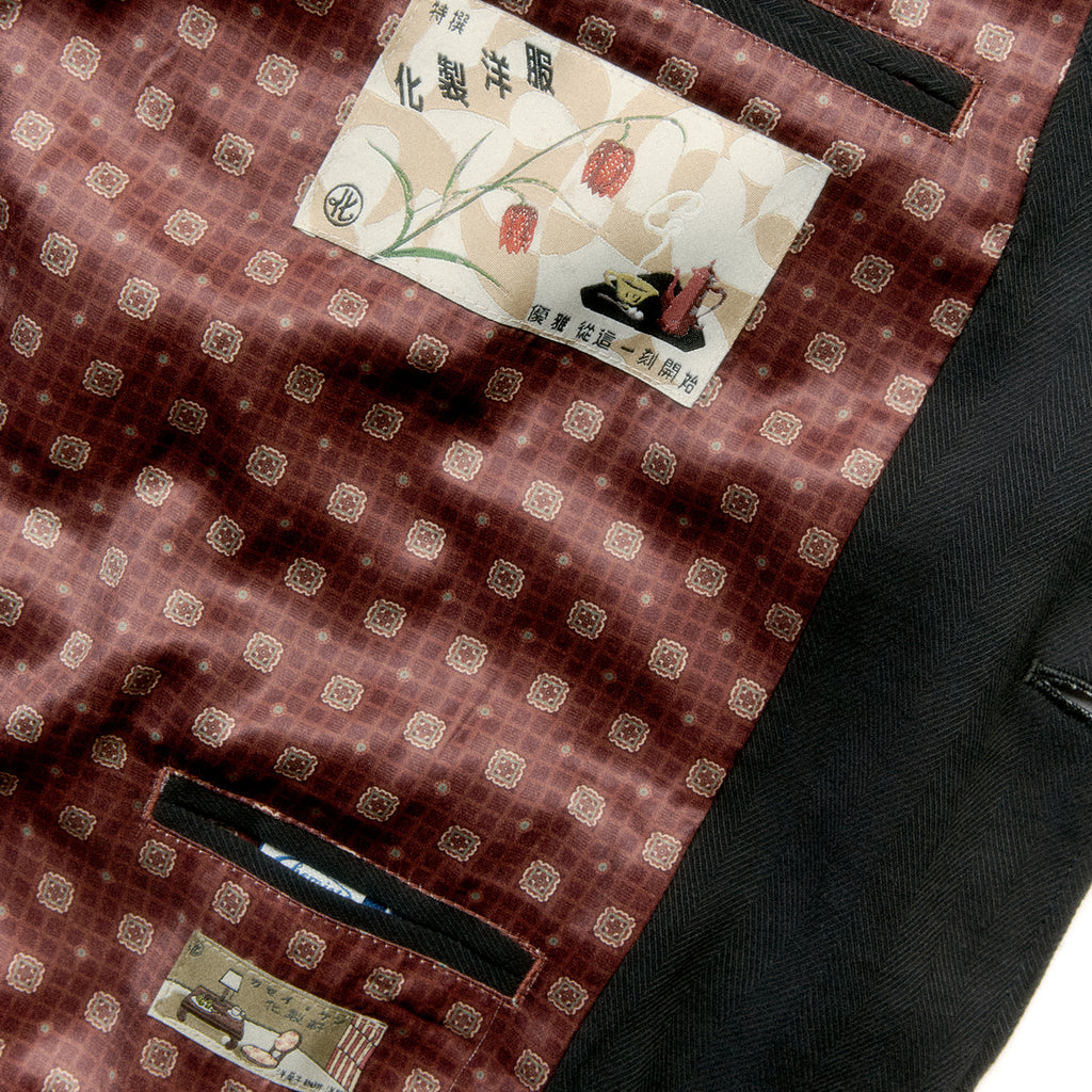 Shibuya Midnight Faded Jacquard Tailored Jacket