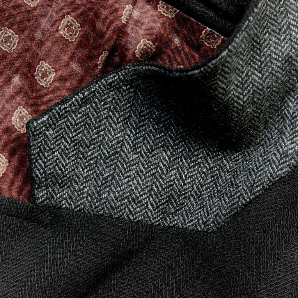Shibuya Midnight Faded Jacquard Tailored Jacket