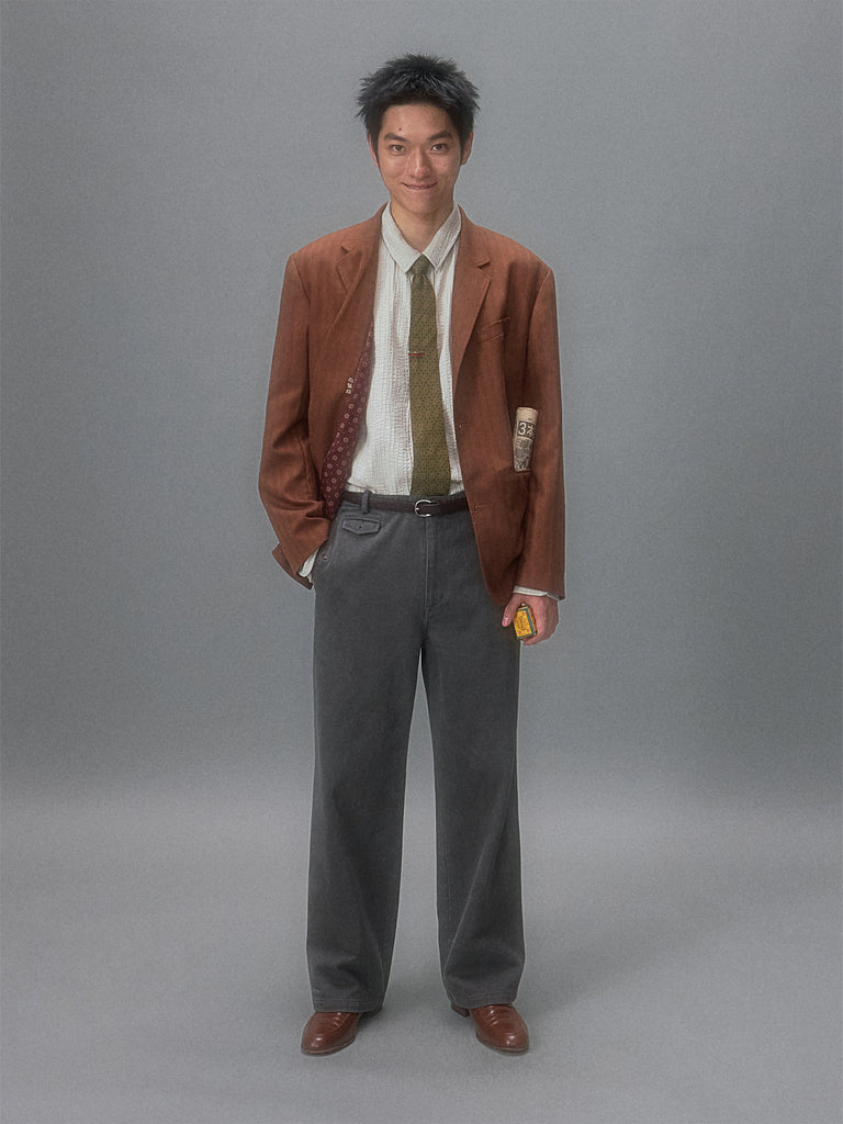 Showa Jacquard Striped Tailored Jacket
