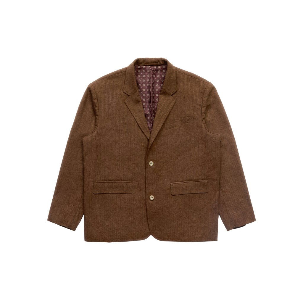 Showa Jacquard Striped Tailored Jacket