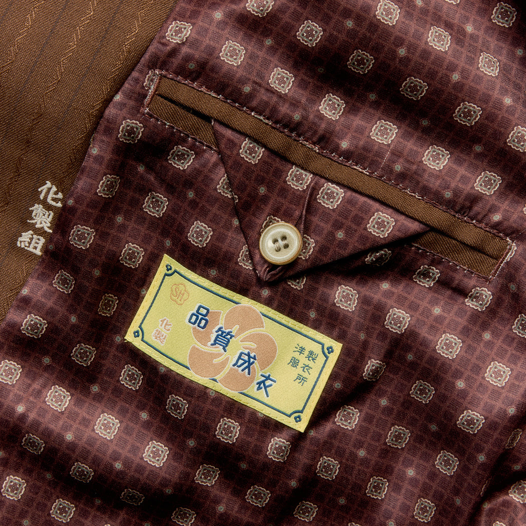 Showa Jacquard Striped Tailored Jacket