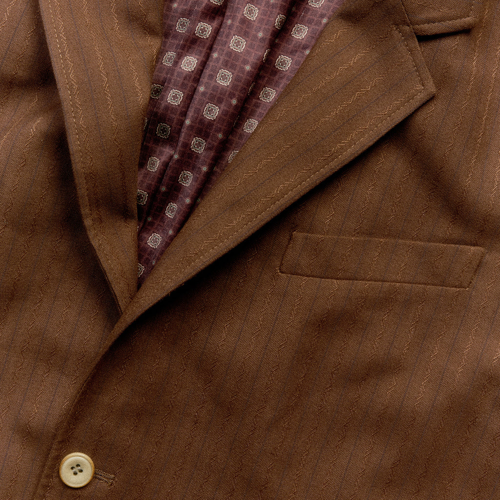Showa Jacquard Striped Tailored Jacket