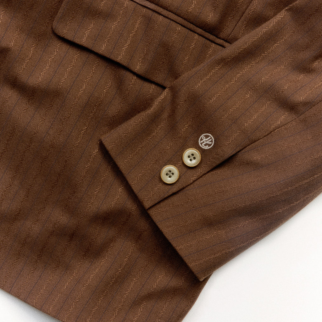 Showa Jacquard Striped Tailored Jacket