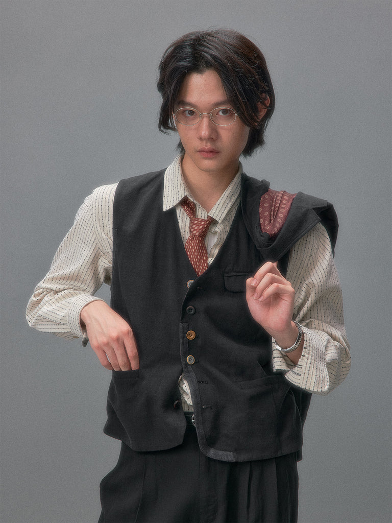 Ginza Jujo Patchwork Suit Vest