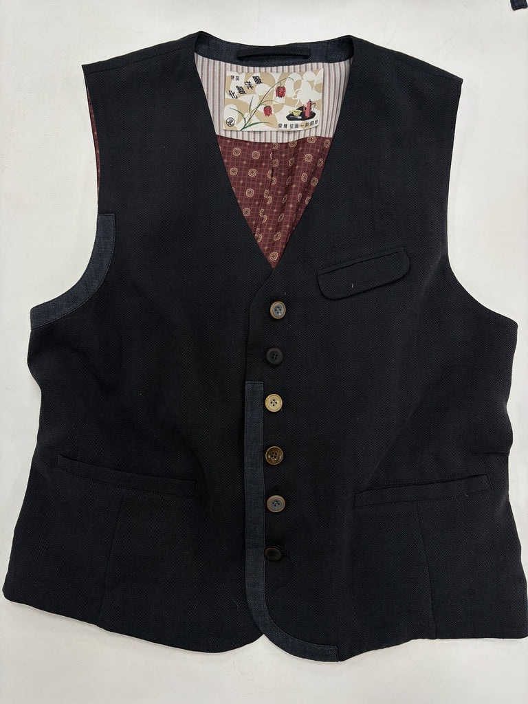 Ginza Jujo Patchwork Suit Vest