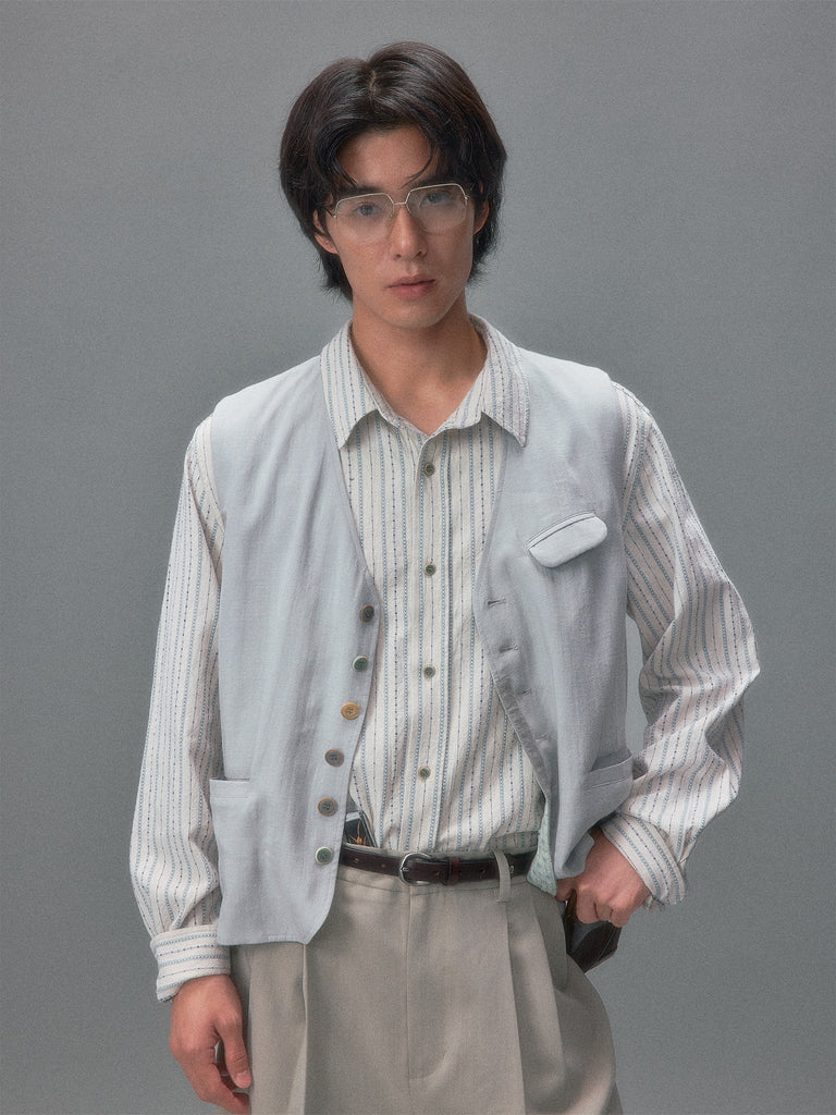 Ginza Jujo Patchwork Suit Vest
