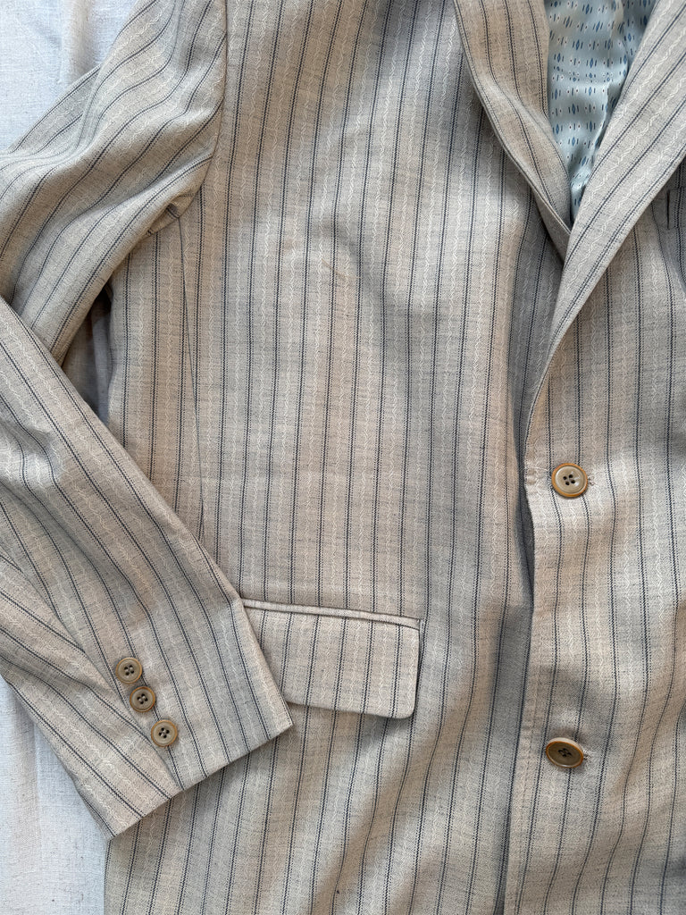 Showa Jacquard Striped Tailored Jacket