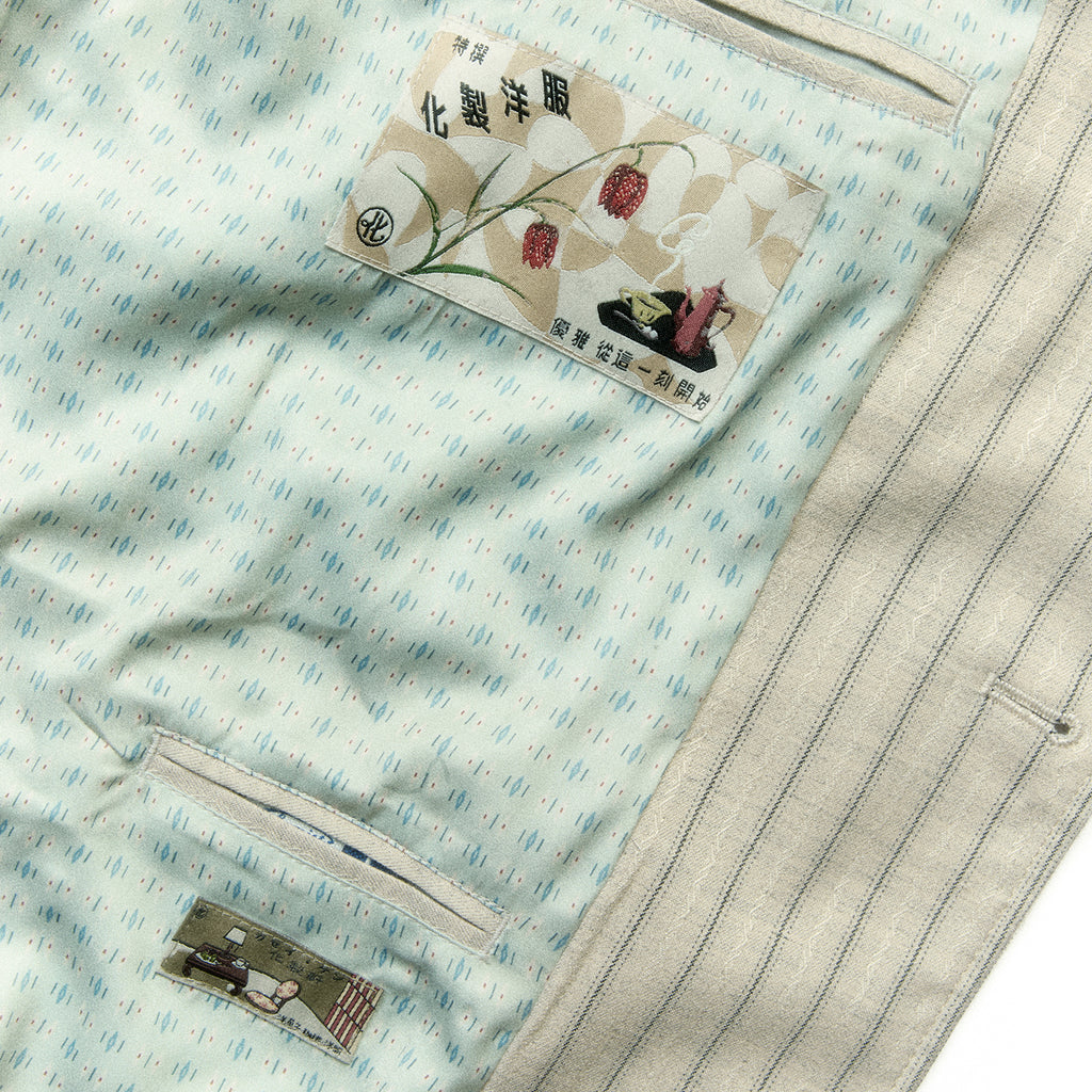 Showa Jacquard Striped Tailored Jacket