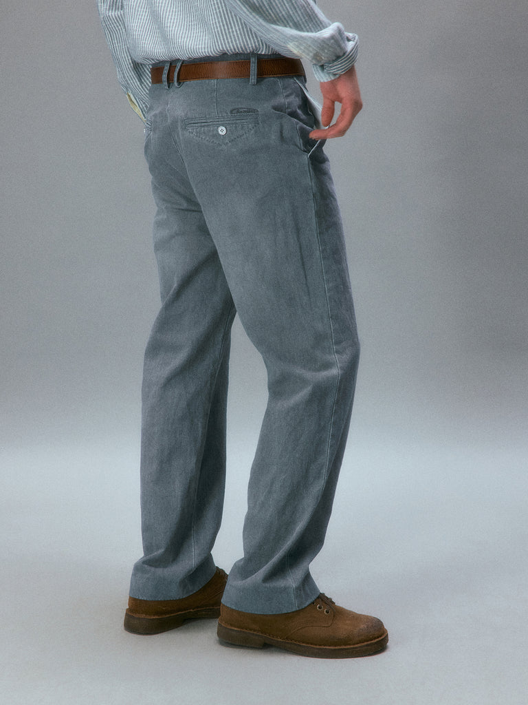 90’s Clean-Cut Slim Straight Casual Chinos