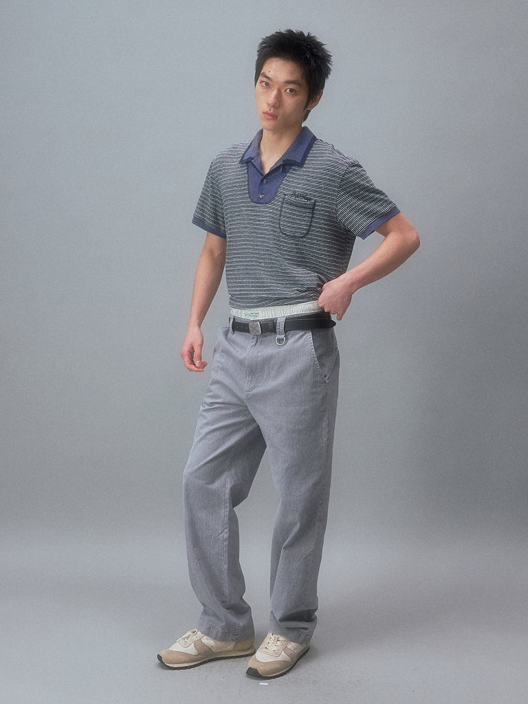 90’s Clean-Cut Slim Straight Casual Chinos
