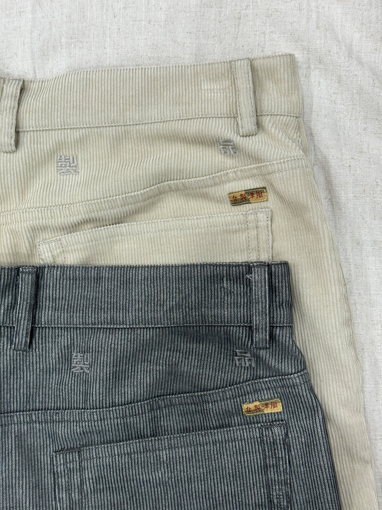 Showa Slim Straight Faded Corduroy Pants