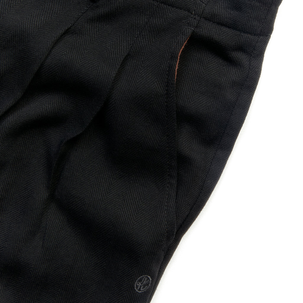 Shibuya Midnight Subtle Pattern Relaxed Straight Leg Trousers