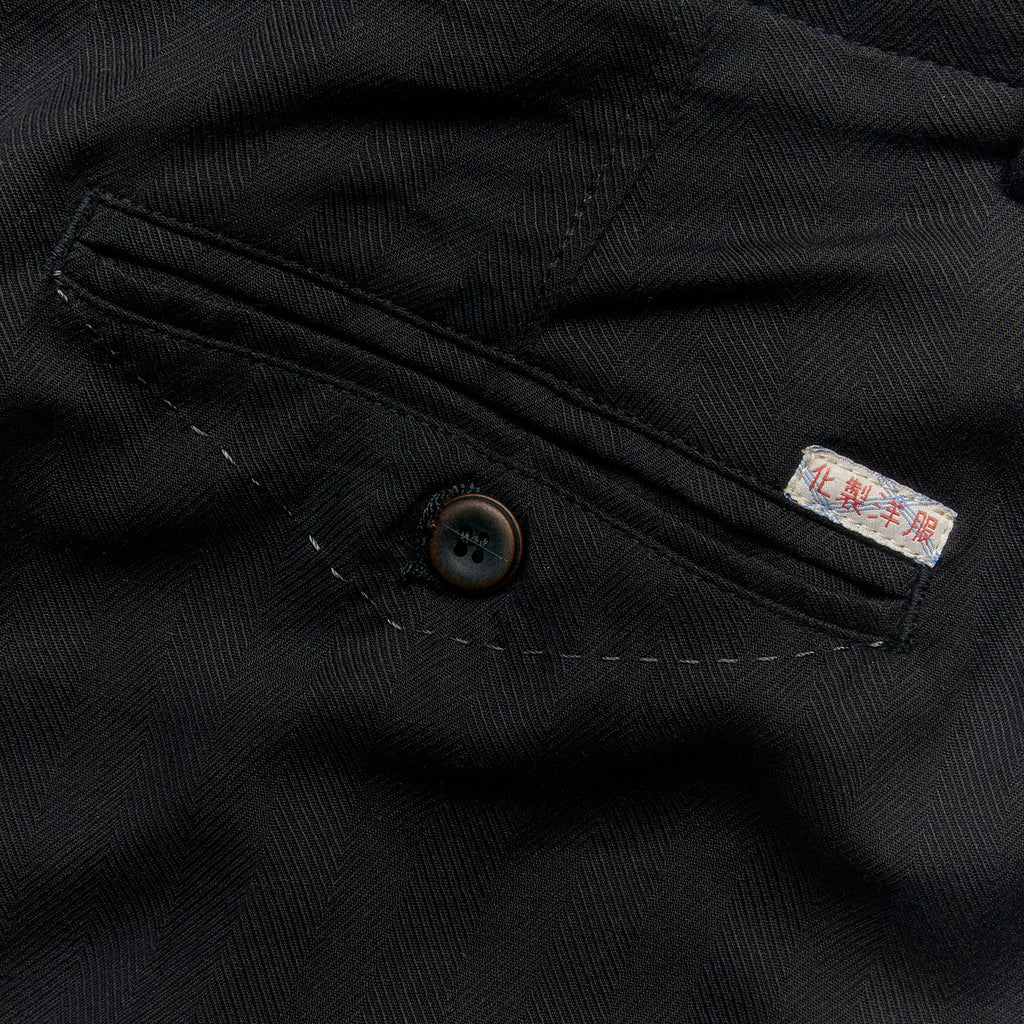 Shibuya Midnight Subtle Pattern Relaxed Straight Leg Trousers