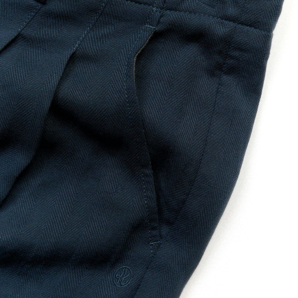 Shibuya Midnight Subtle Pattern Relaxed Straight Leg Trousers