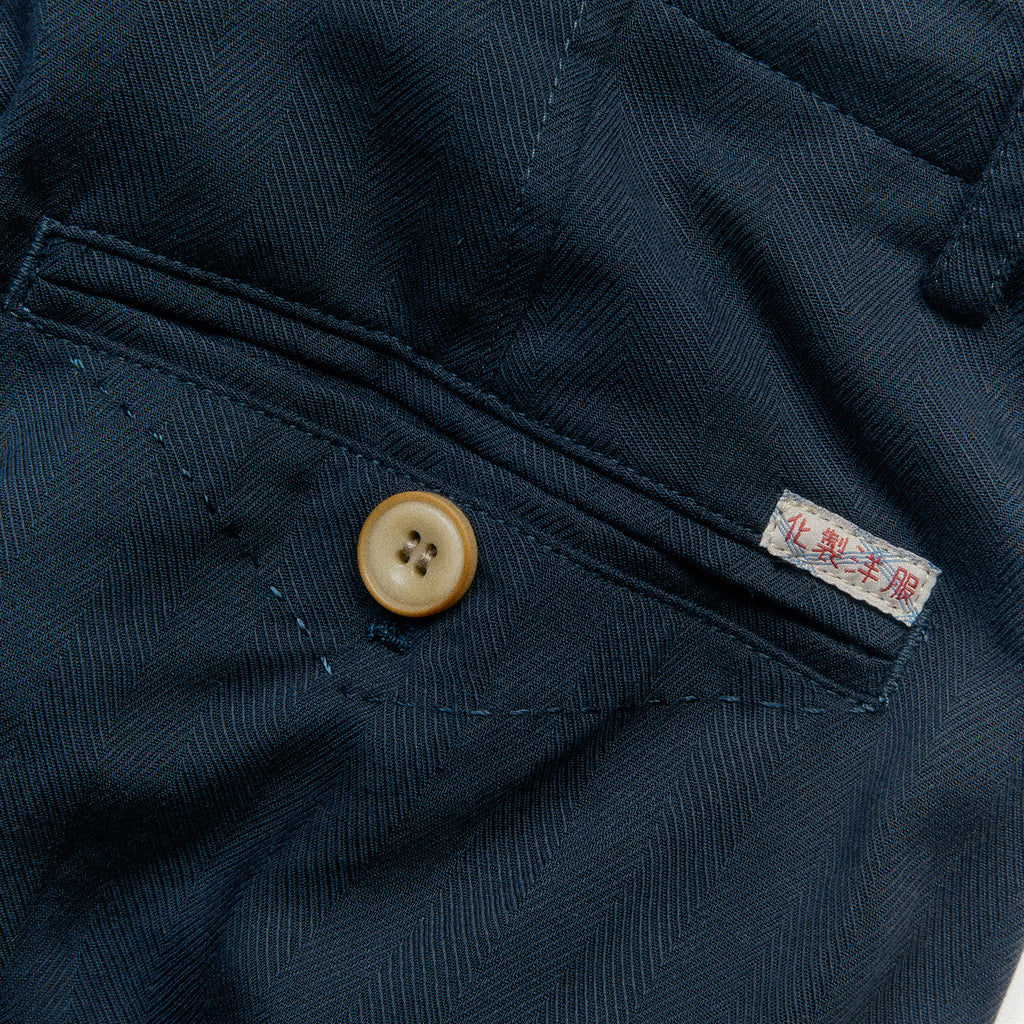 Shibuya Midnight Subtle Pattern Relaxed Straight Leg Trousers
