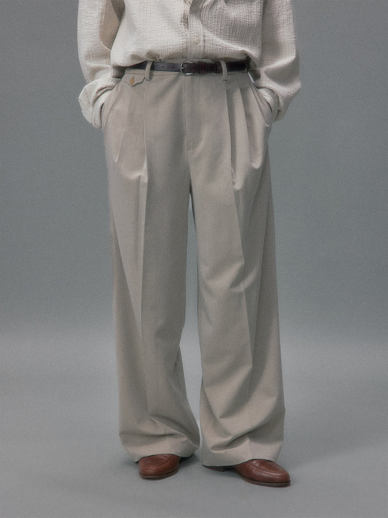 Kasei Yōfuku Showa Oversized Straight Leg Trousers