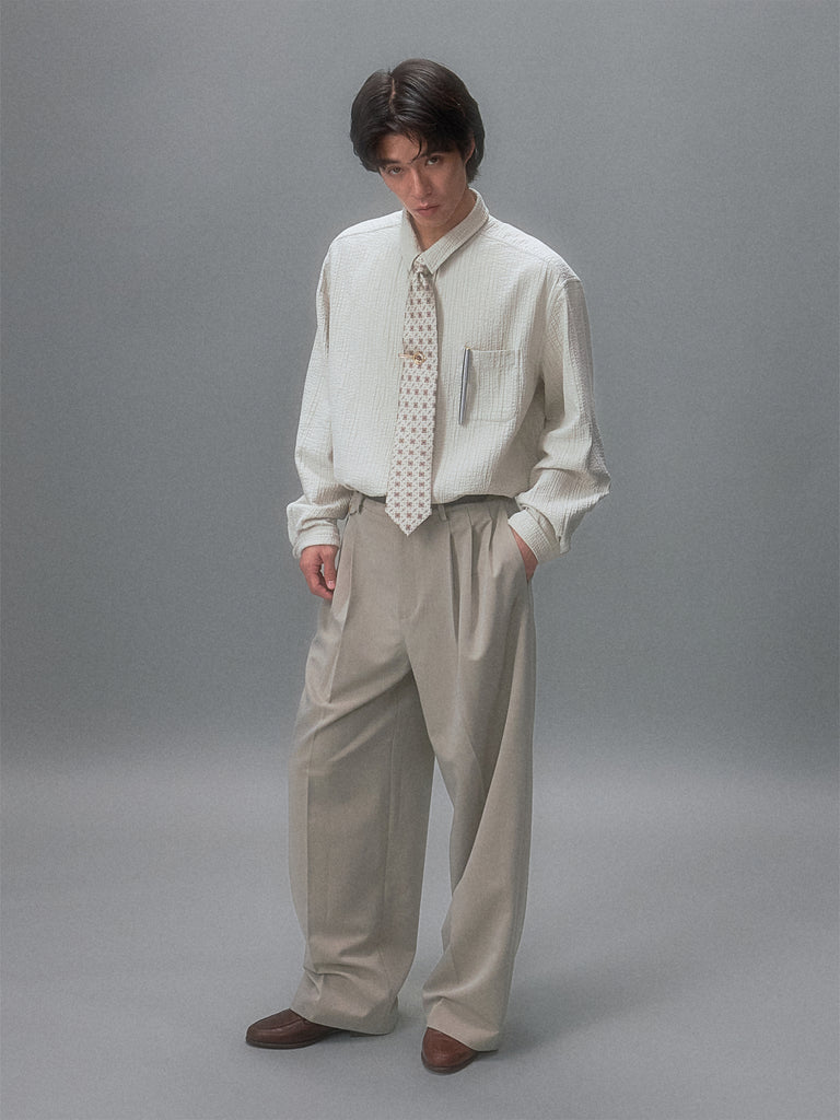 Kasei Yōfuku Showa Oversized Straight Leg Trousers