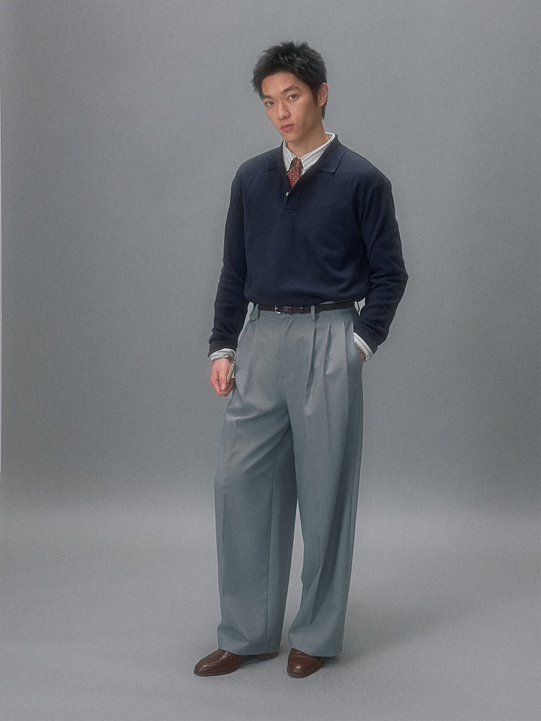 Kasei Yōfuku Showa Oversized Straight Leg Trousers