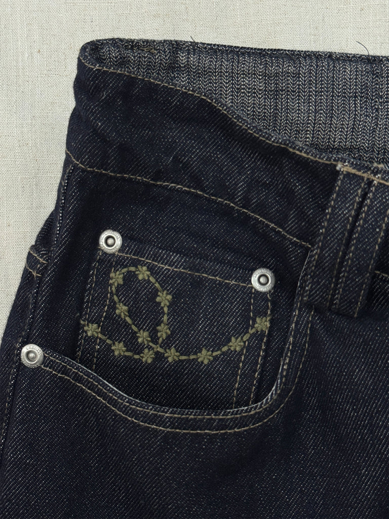 End of the Coastline Linen-Feel Relaxed Straight Leg Jeans