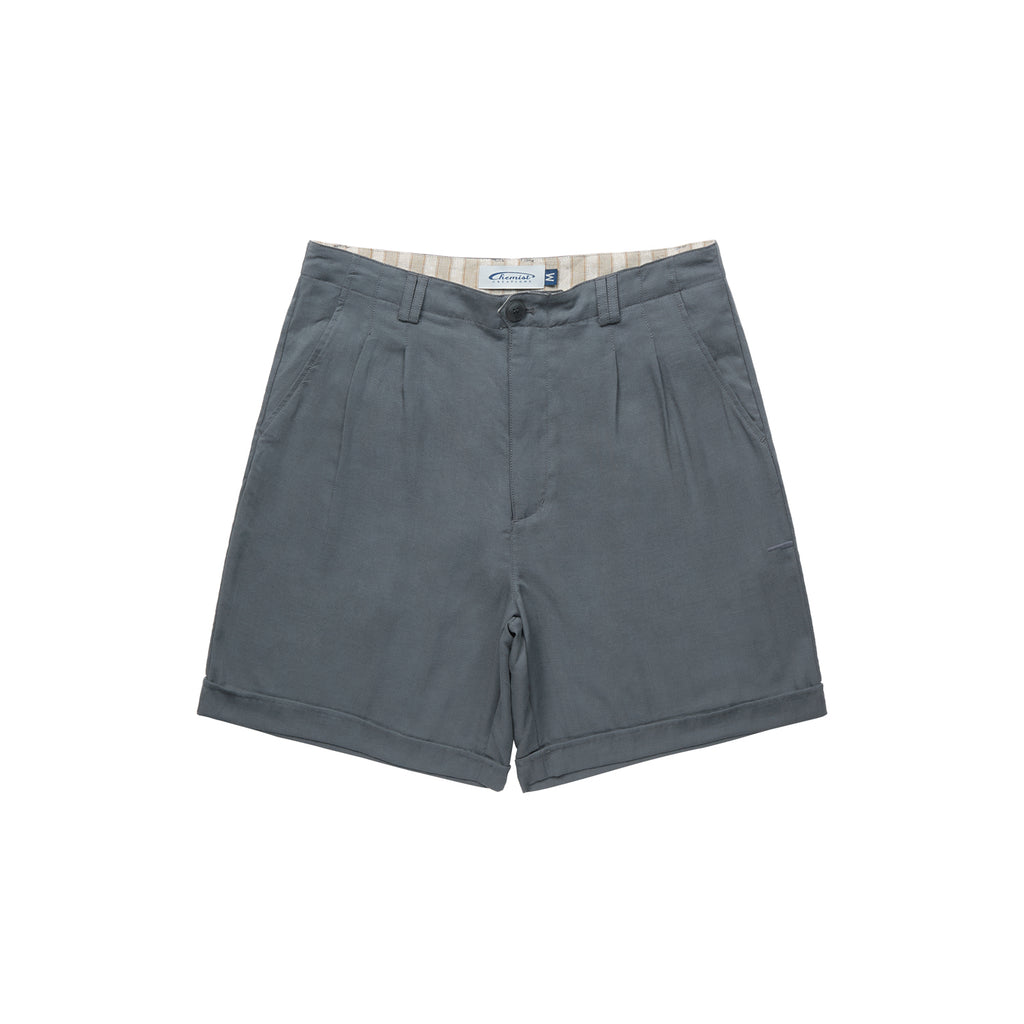 Kamogawa Picnic Vintage Texture Tailored Shorts