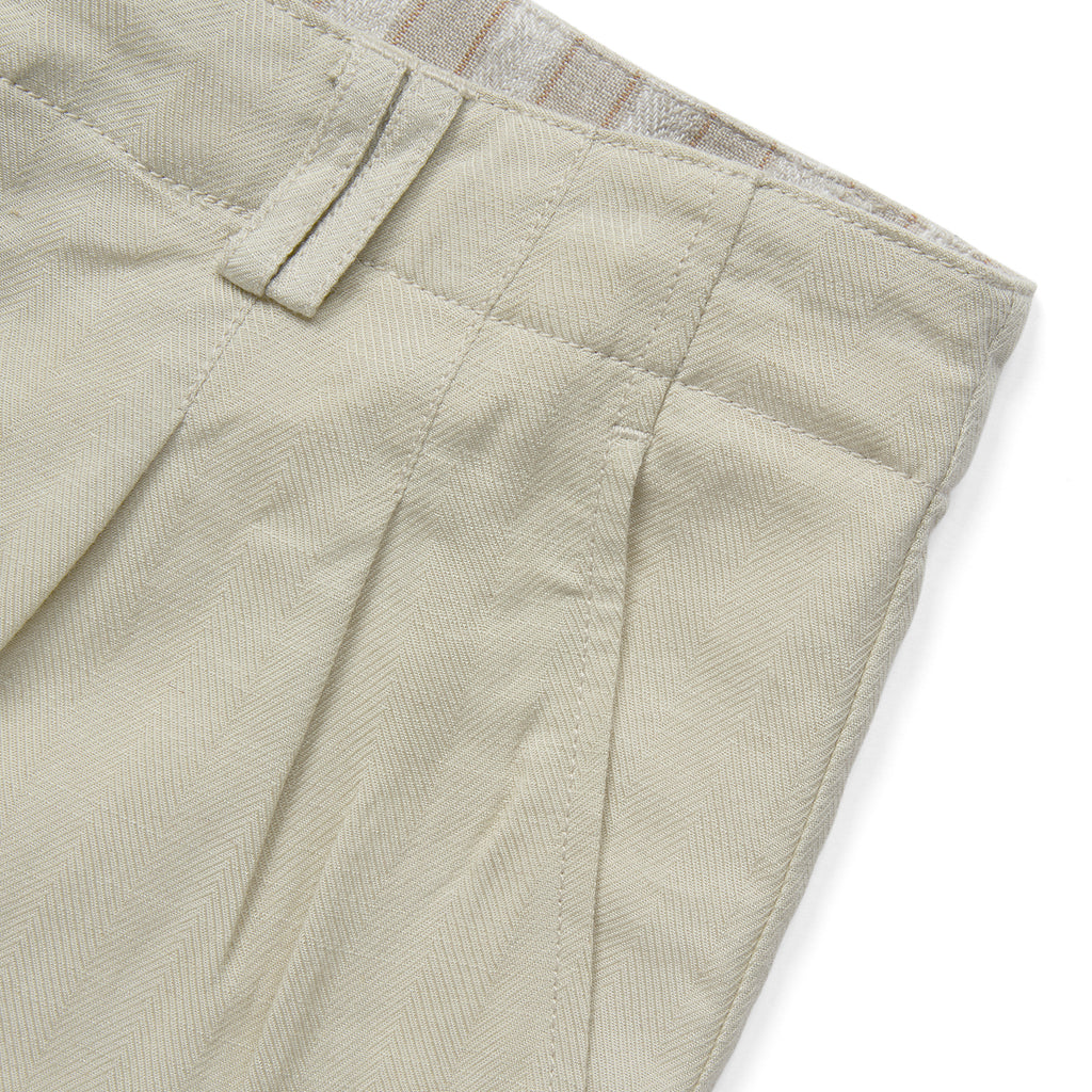 Kamogawa Picnic Vintage Texture Tailored Shorts