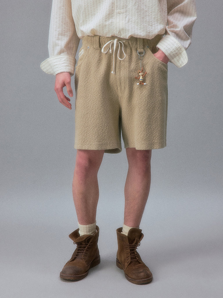 Okinawa Beach House Textured Pilled Shorts
