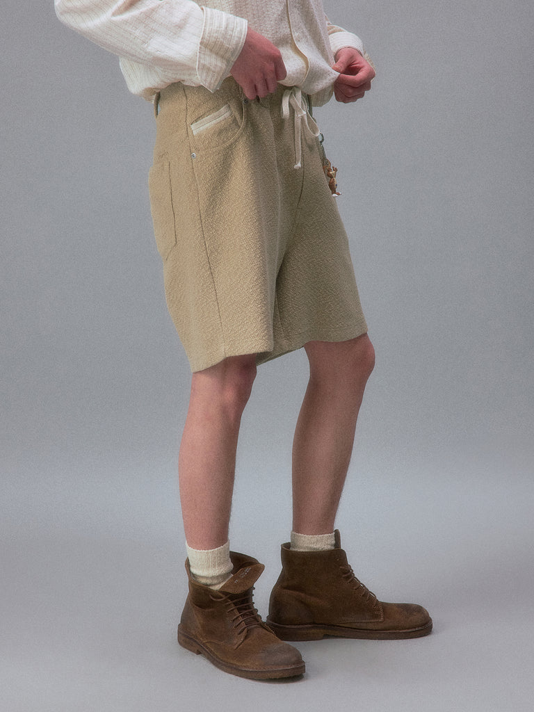 Okinawa Beach House Textured Pilled Shorts