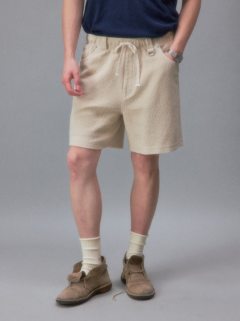 Okinawa Beach House Textured Pilled Shorts