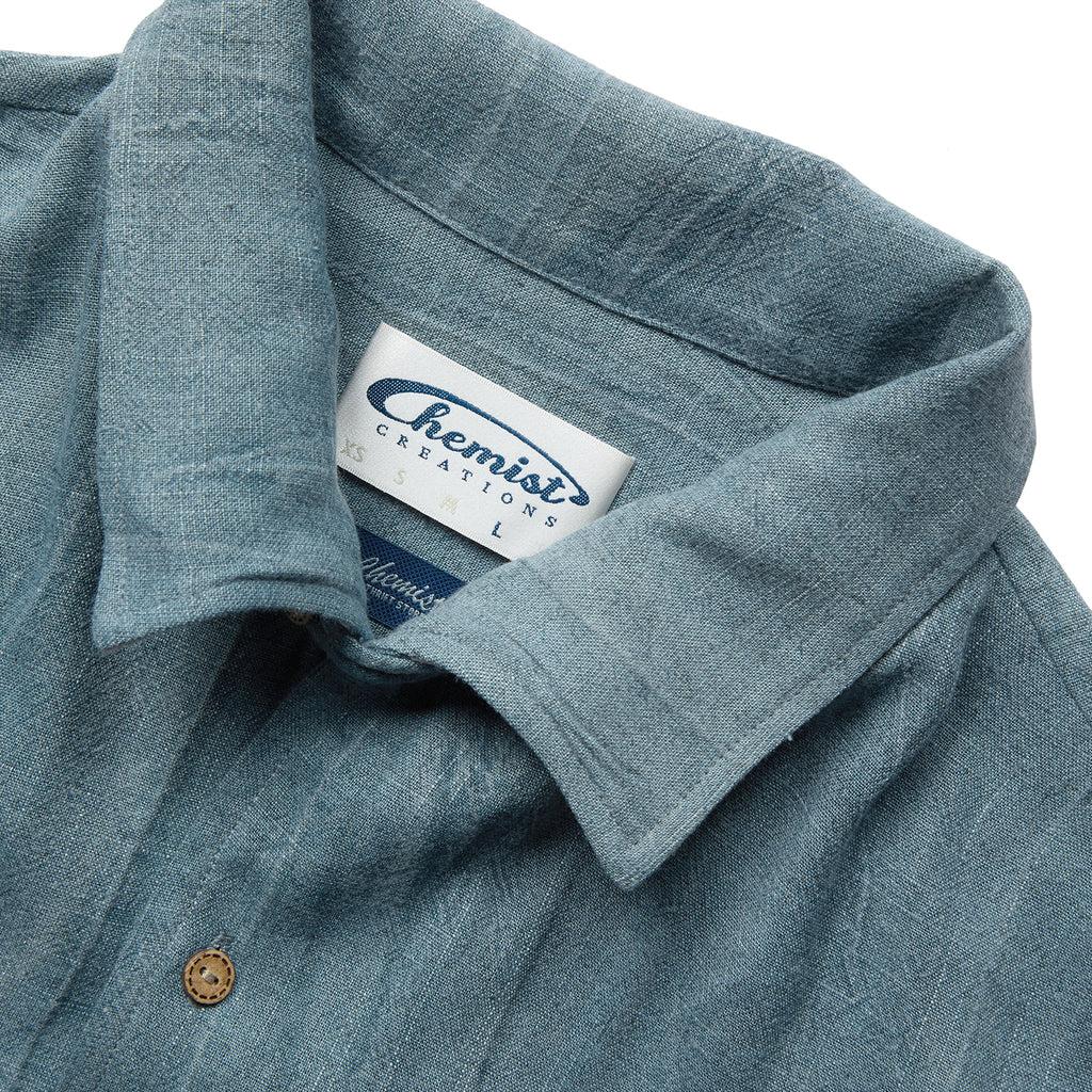 70's Manta Ray Collar Plant-Dyed Short-Sleeve Shirt