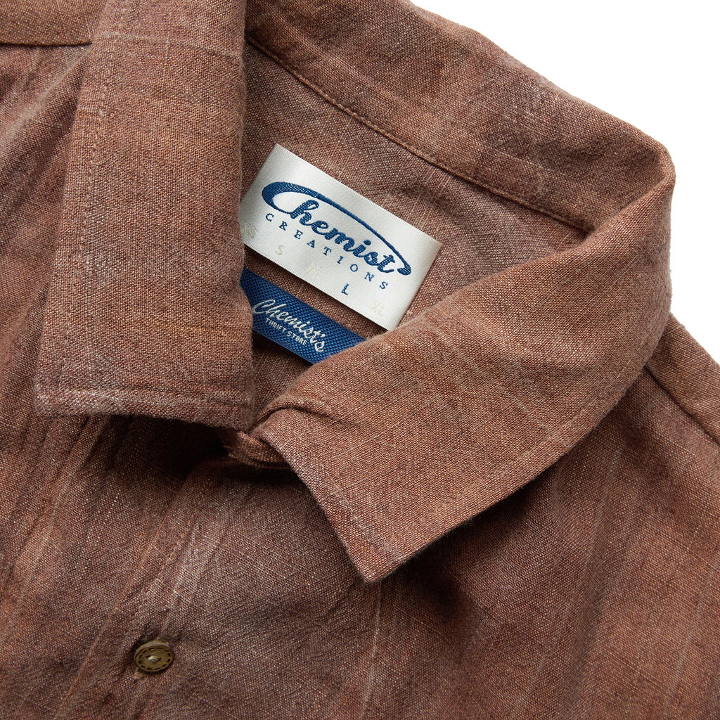 70's Manta Ray Collar Plant-Dyed Short-Sleeve Shirt