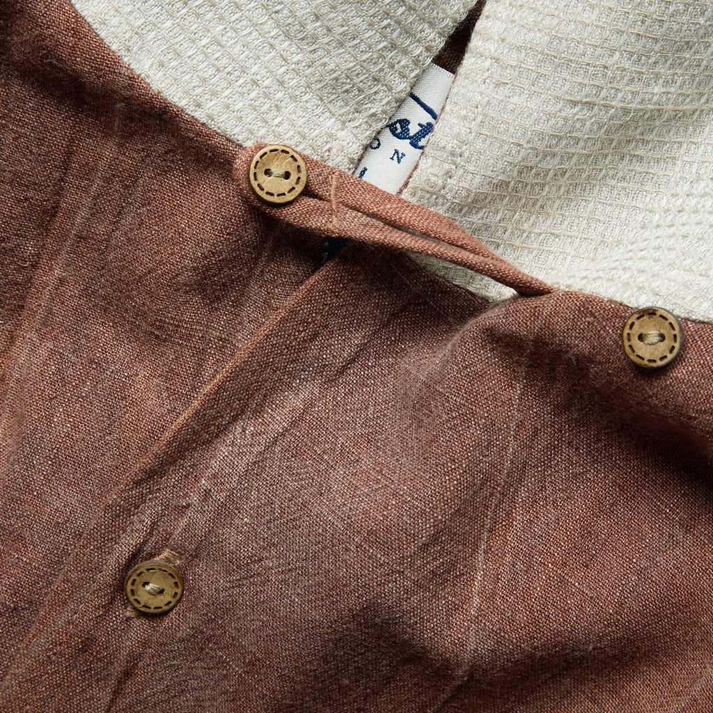 70's Manta Ray Collar Plant-Dyed Short-Sleeve Shirt