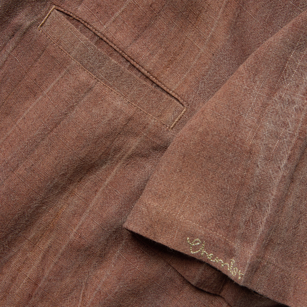 70's Manta Ray Collar Plant-Dyed Short-Sleeve Shirt