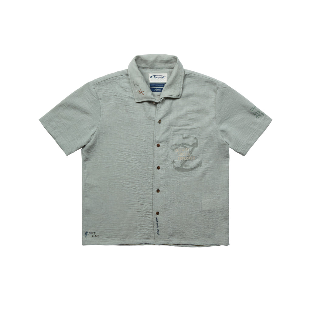 "Arctic Explorer"" Manta Ray Collar Short-Sleeved Shirt"