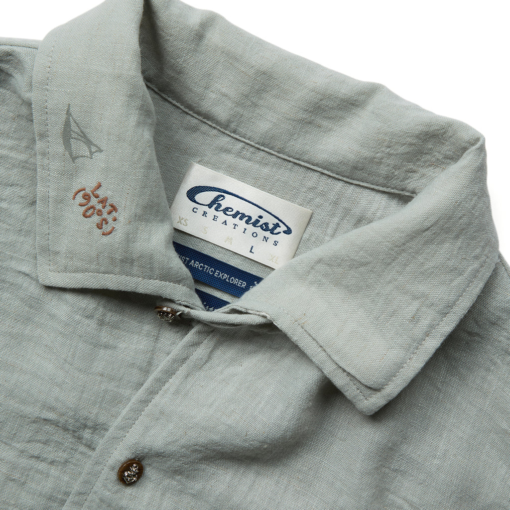 "Arctic Explorer"" Manta Ray Collar Short-Sleeved Shirt"