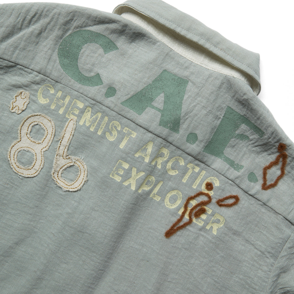 "Arctic Explorer"" Manta Ray Collar Short-Sleeved Shirt"