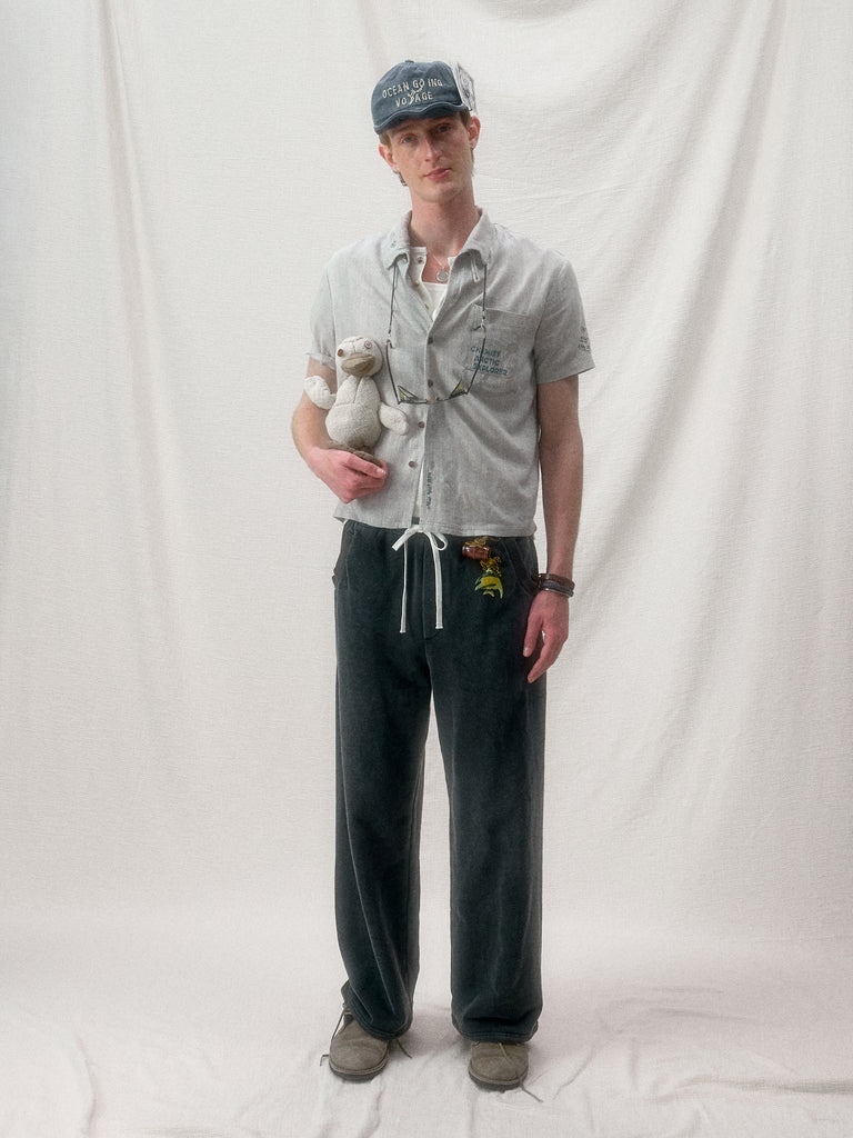 "Arctic Explorer"" Manta Ray Collar Short-Sleeved Shirt"