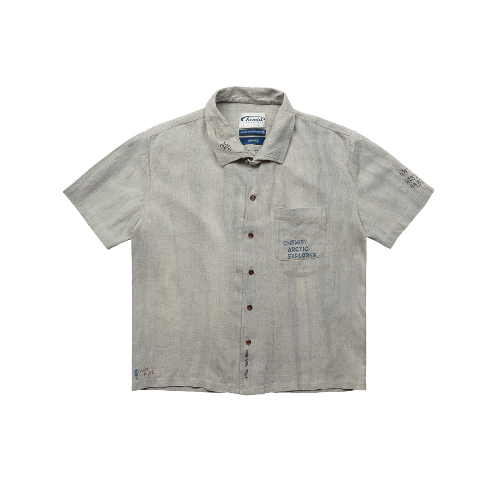 "Arctic Explorer"" Manta Ray Collar Short-Sleeved Shirt"