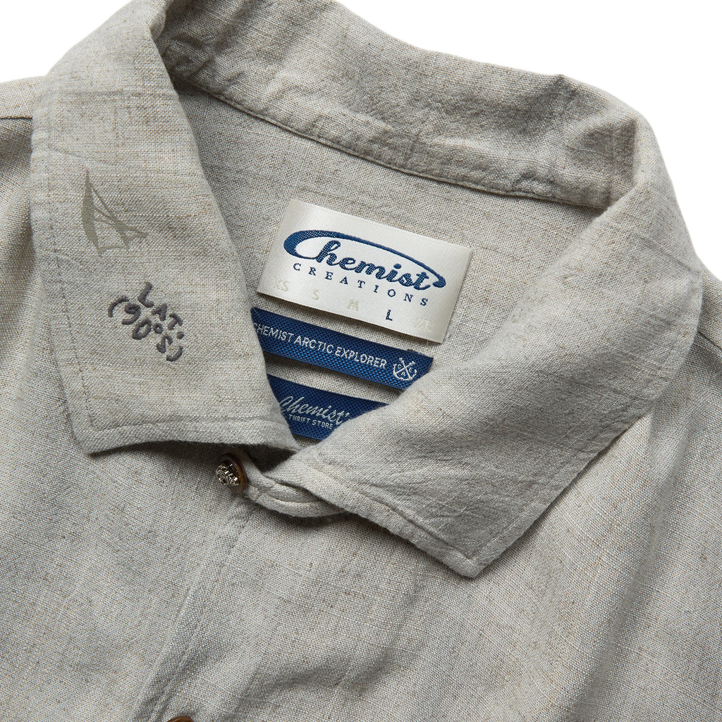 "Arctic Explorer"" Manta Ray Collar Short-Sleeved Shirt"
