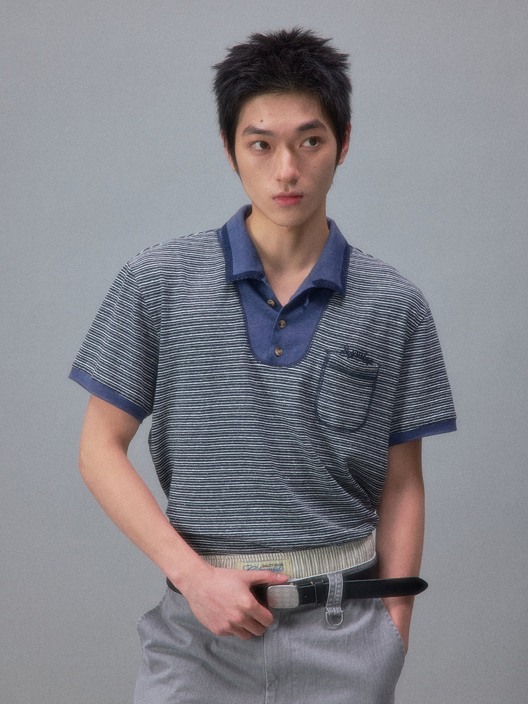 Long Vacation Sena Striped Polo