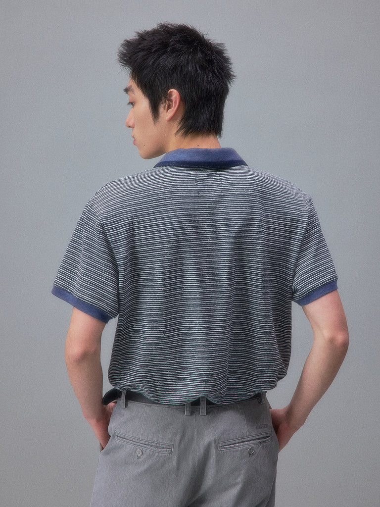 Long Vacation Sena Striped Polo