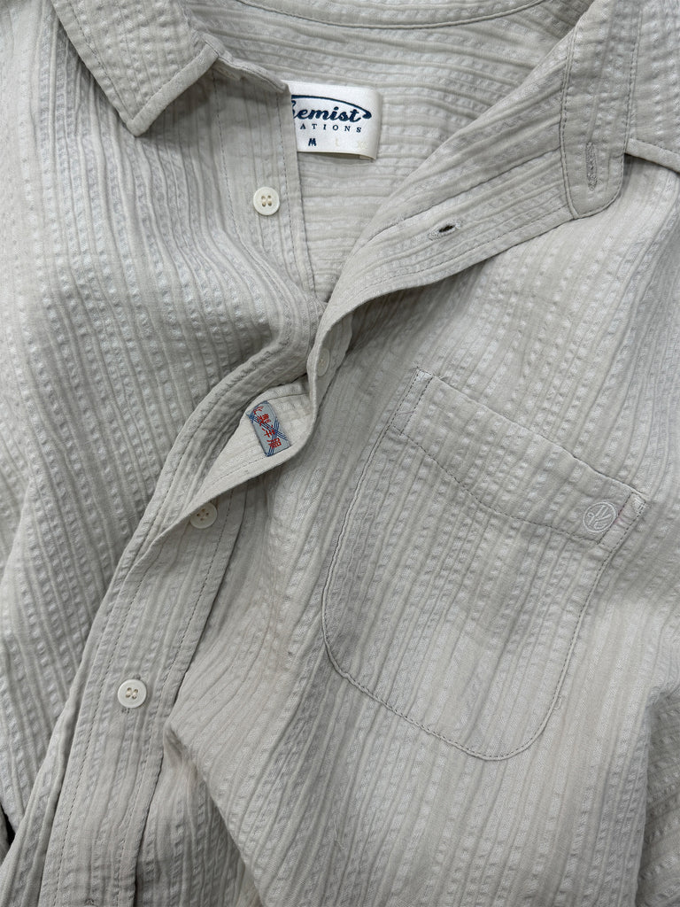 Amber Saturday Textured Striped Shirt