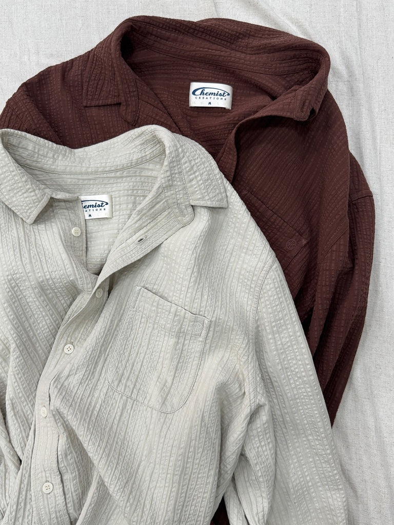 Amber Saturday Textured Striped Shirt