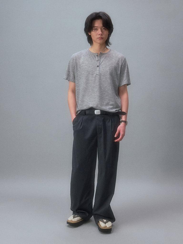 Yutaka Takenouchi's Kominka Linen Short-Sleeve Henley