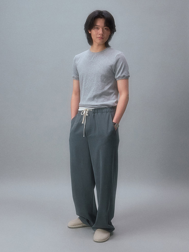 Okinawa Beach House Snowflake Ribbed Slim Fit T-Shirt