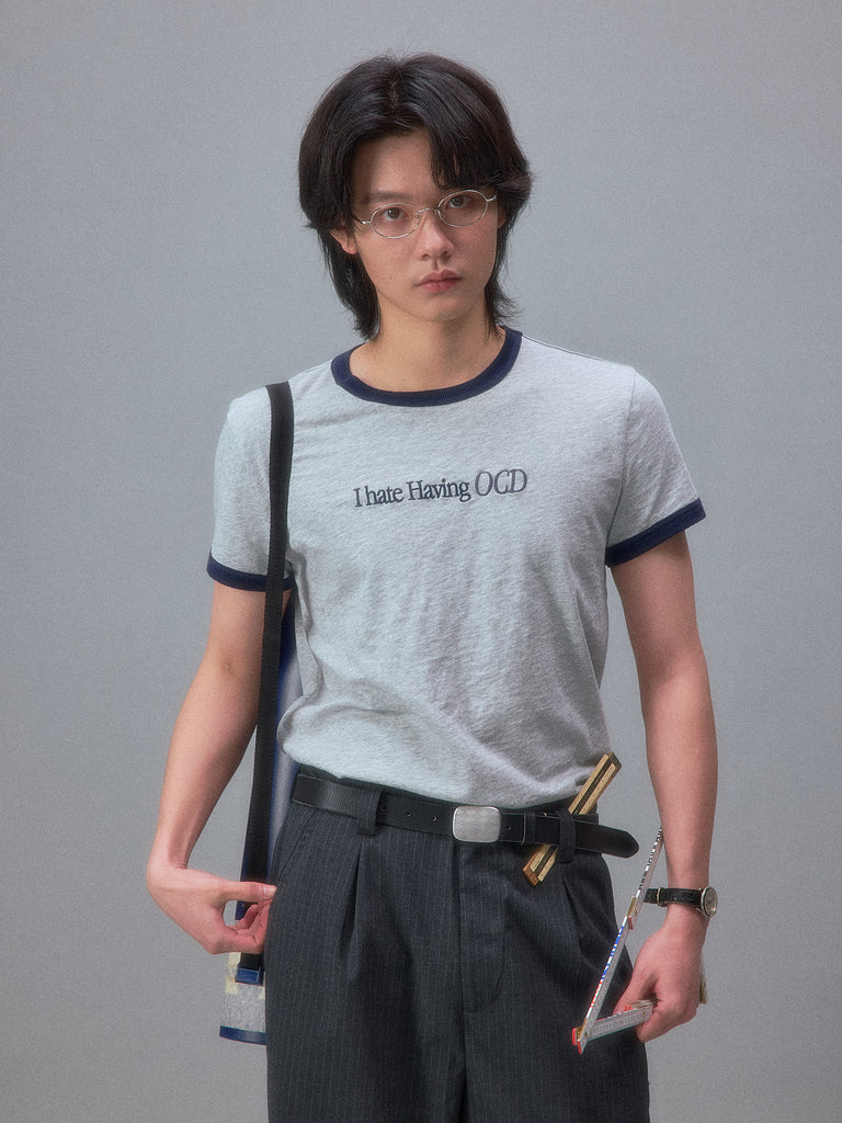 "I Hate Having OCD but It's Awesome" Archive Ringer T-Shirt