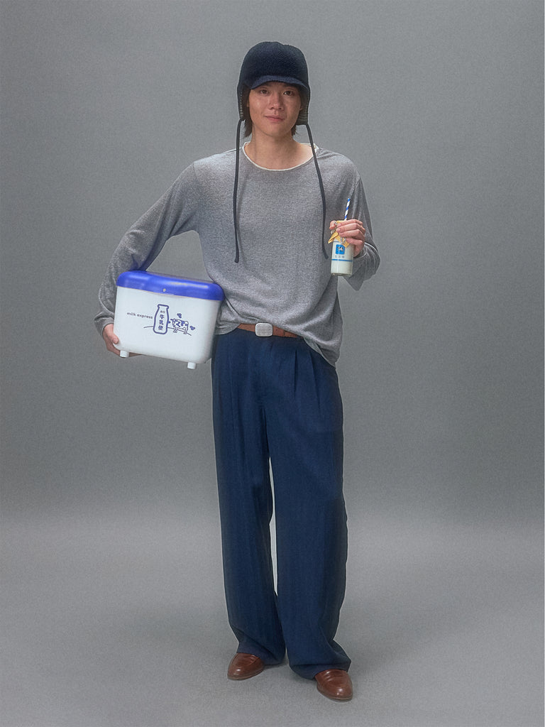Shinagawa Apartments Linen Layered Long Sleeve T-Shirt